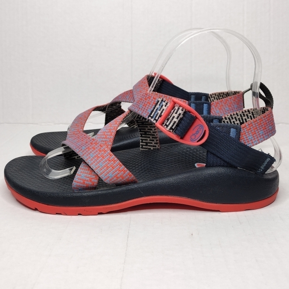 Chaco Z1 Ecotread Kids Outdoors Penny Coral Rose Strap Sandals Size 5 - Picture 2 of 11